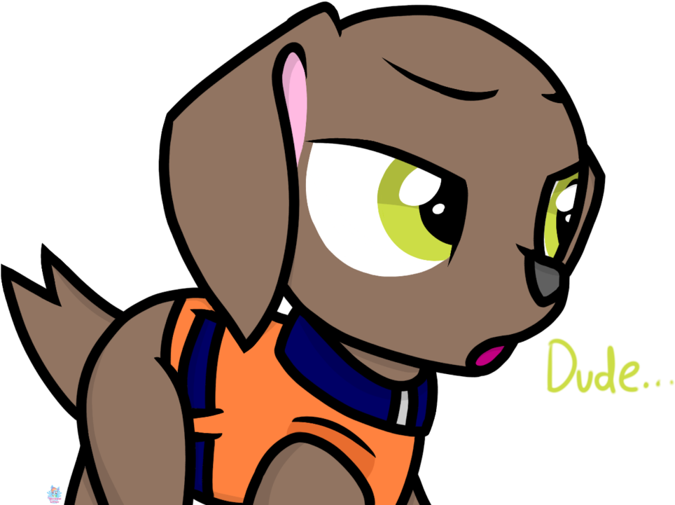 Paw Patrol Zuma By Rainboweevee-da - Paw Patrol Zuma Sad (1047x763)