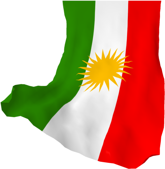 Kurdish Flag Clipart Png By Farhadguli - Flag Of Kurdistan (1024x576)