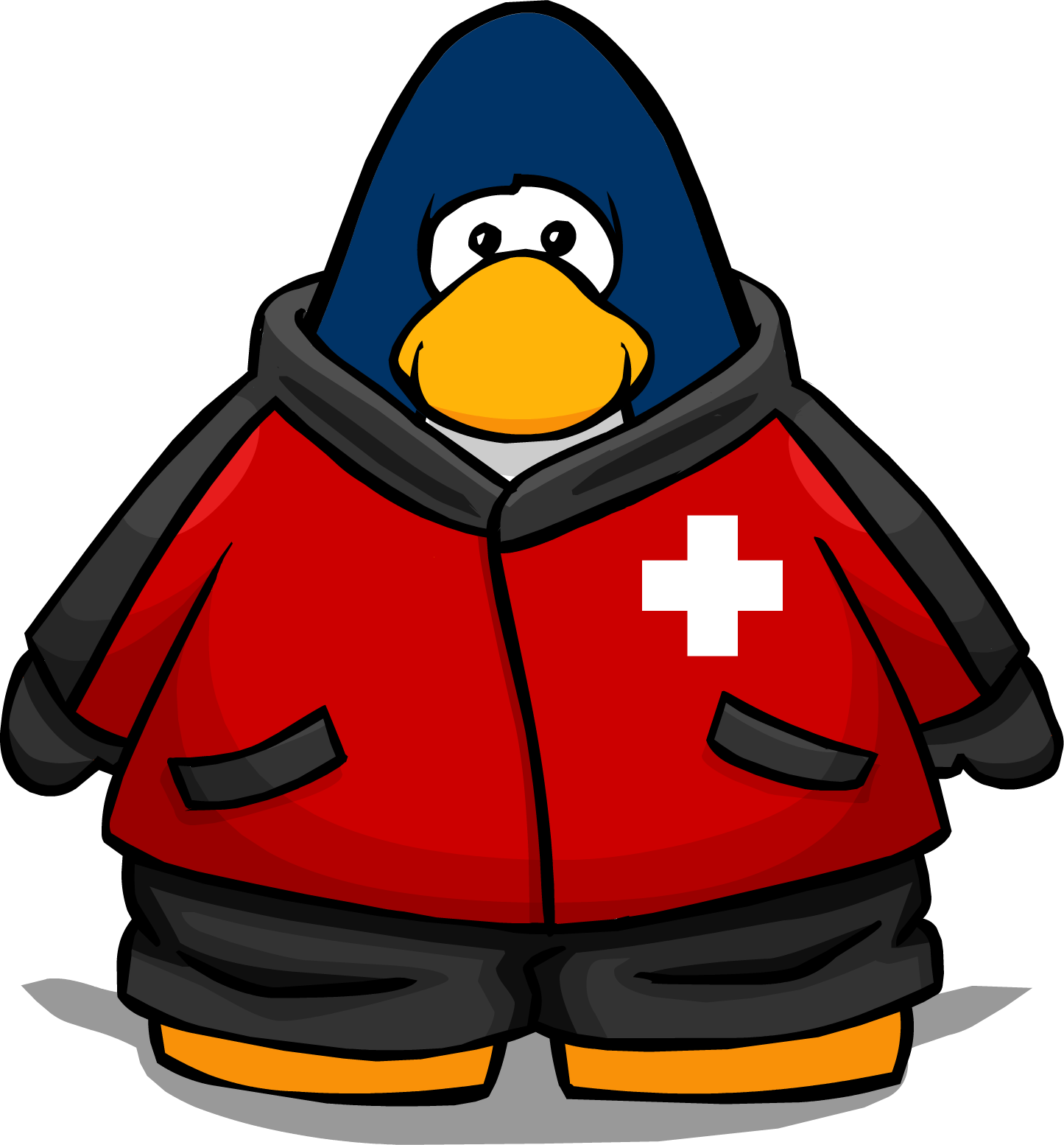 Image Ski Patrol Jacket From - Penguin With A Horn (1445x1554)