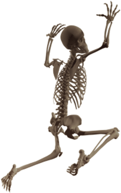 Skeleton Climbing By Slichoart - Skeleton (1024x779)