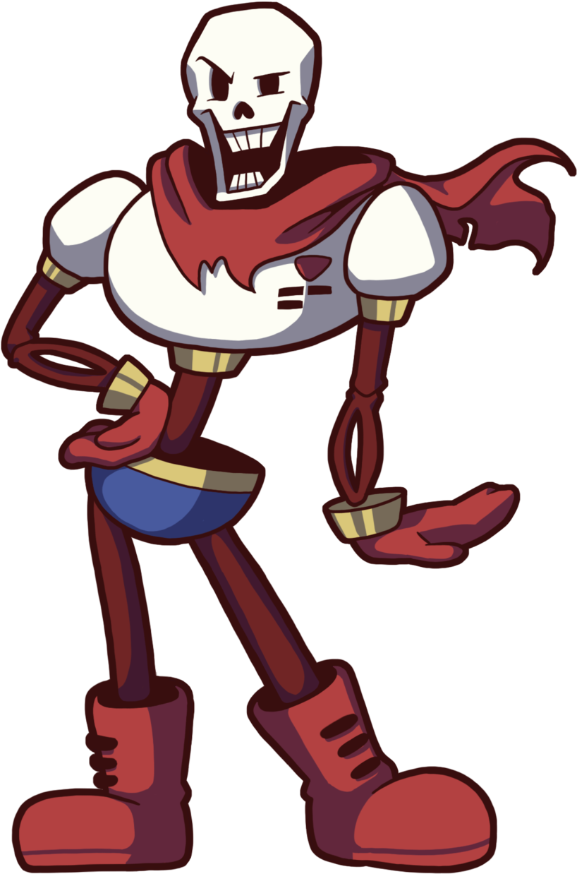 Papyrus The Sassy Skeleton By Lazydayzgamez - Granny Horror Game Art (900x1297)