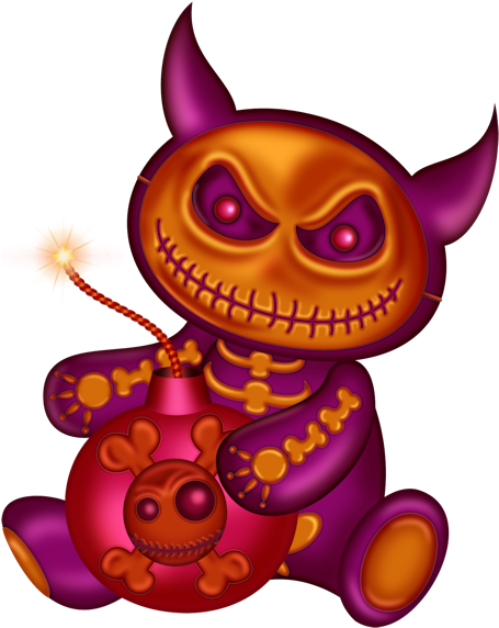 Halloween Clipart, Halloween Art, Colorful Skulls, - Mobile Phone (492x600)