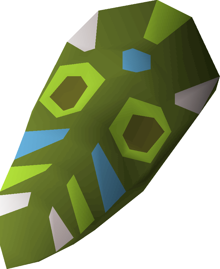 Tribal Mask Detail - Old School Runescape (736x900)