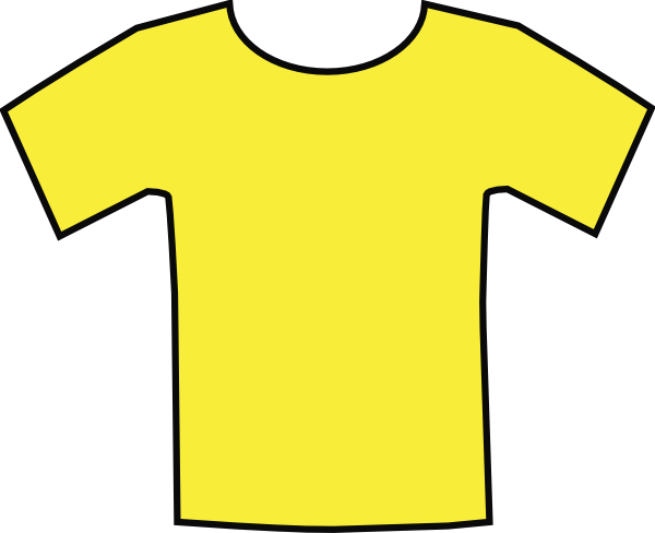 Yellow Clipart T Shirt - Cartoon Yellow Tshirt (922x750)