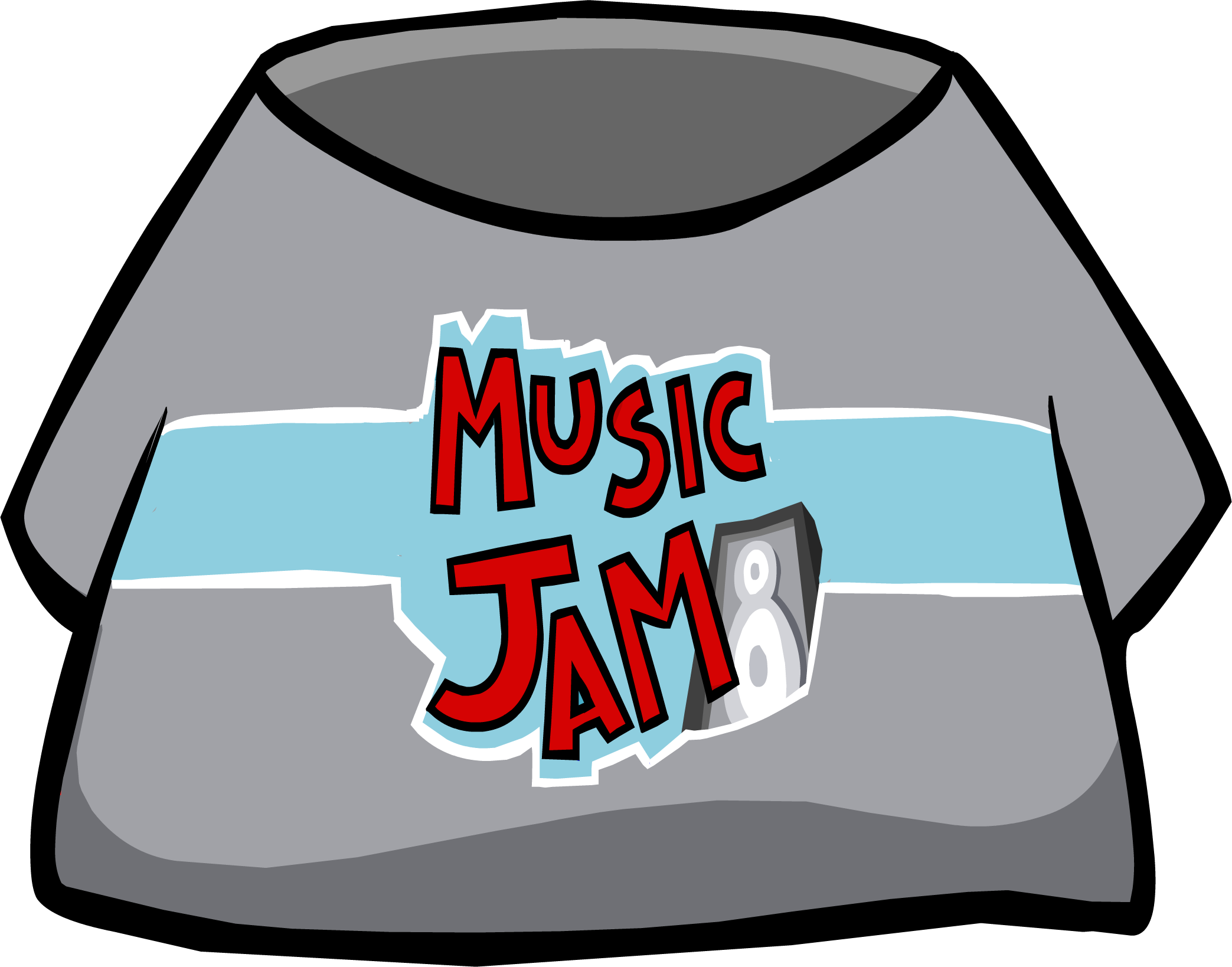 Music Jam T-shirt - Club Penguin T Shirt (2087x1638)