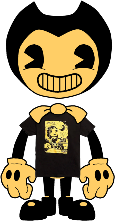 Bendy T-shirt (remastered) By Stephen718 - Bendy And The Ink Machine Cutout (774x1032)