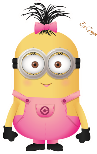 Minion Pink Y Bb - Pink Minion (410x510)