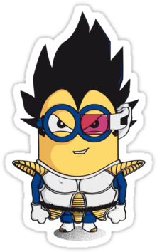 Minions Listos Para Ser Calcamonias Editados - Dragon Ball Z Vegeta Minion Tshirt (375x360)
