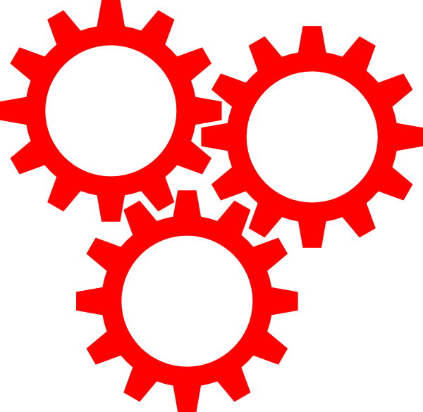 3 Gear Clip Art At Clker - Three Gears Clipart (600x585)
