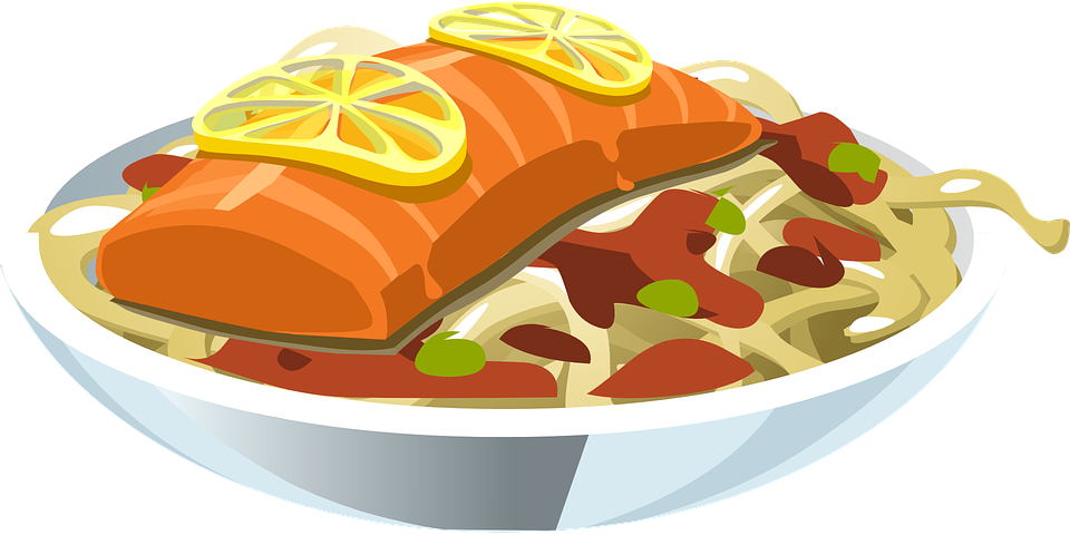 Seafood Clipart Fish Dish - Easy To Make One Dish Meals [book] (960x480)