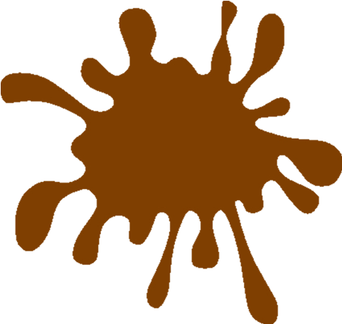 Brown Clipart Splat Pencil And In Color Brown Clipart - Mud Clipart Png (500x500)