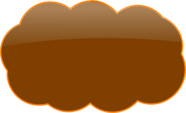 Clouds Clipart Brown - Clouds Clipart Brown (600x364)