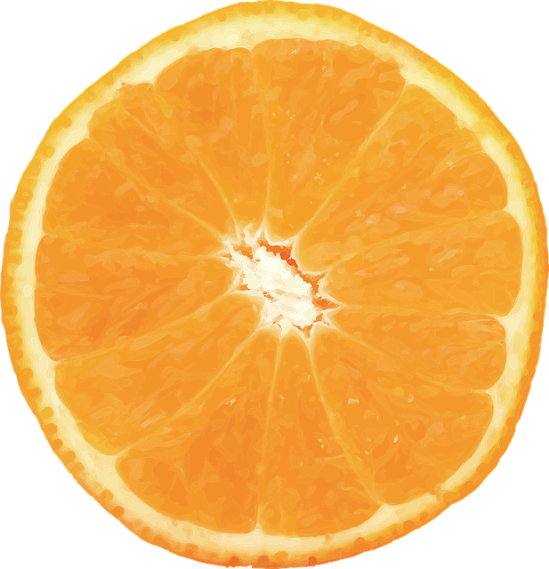 Orange, Vector, Fruit, Citrus, Food, Valencia - Orange Fruit (617x640)