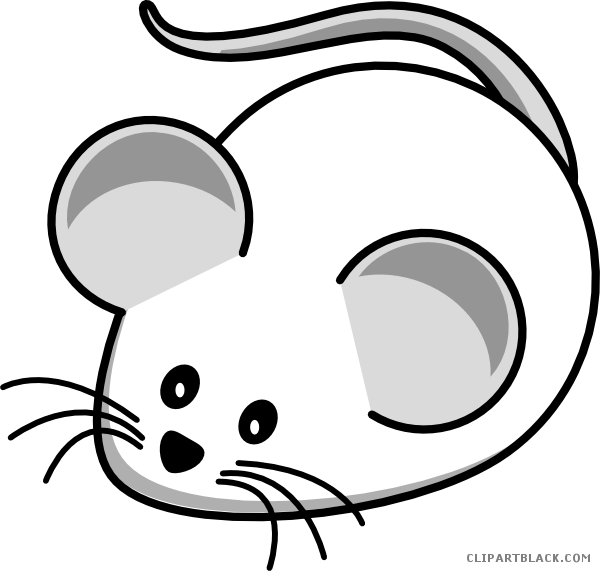 Mice Clipart Black And White - White Rat Animated (600x571)