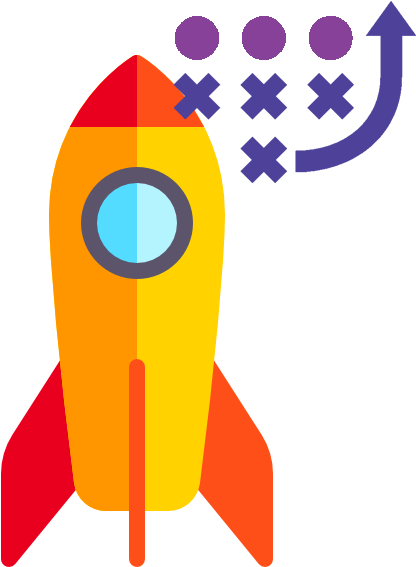 Recruiting Talent Management Cornerstone Human Resources - Rocket Flat Png (452x586)