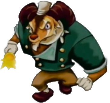 Concept Art Of A Ram Guard - Sly Cooper All Guards (380x356)