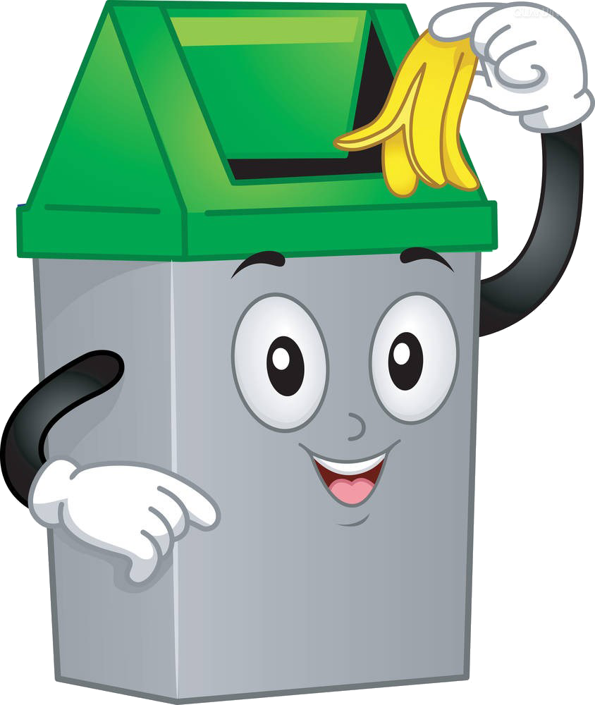 Waste Container Clip Art - Dust Bin Clip Art (844x1000)
