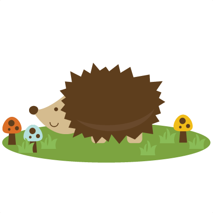 Cute Hedgehog Svg File For Scrapbooking Cutting Machines - Cute Woodland Hedgehog Clipart (432x432)