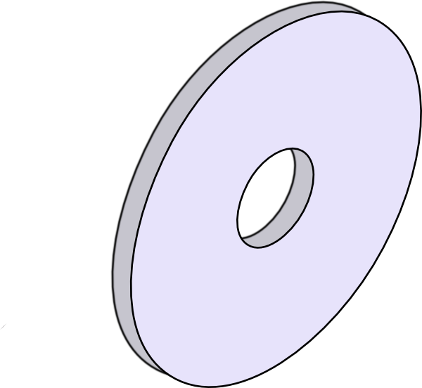 Isometric Washer Clip Art - Clip Art (600x552)