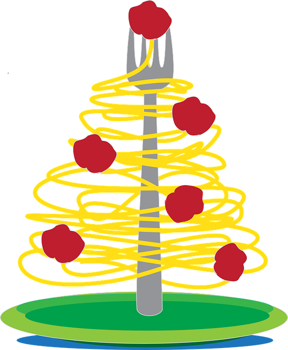 Christmas Taco Cliparts 9, Buy Clip Art - Spaghetti And Meatballs Tree (593x720)