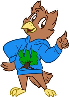 Petey The Towel Owl - Brandeis University (298x413)