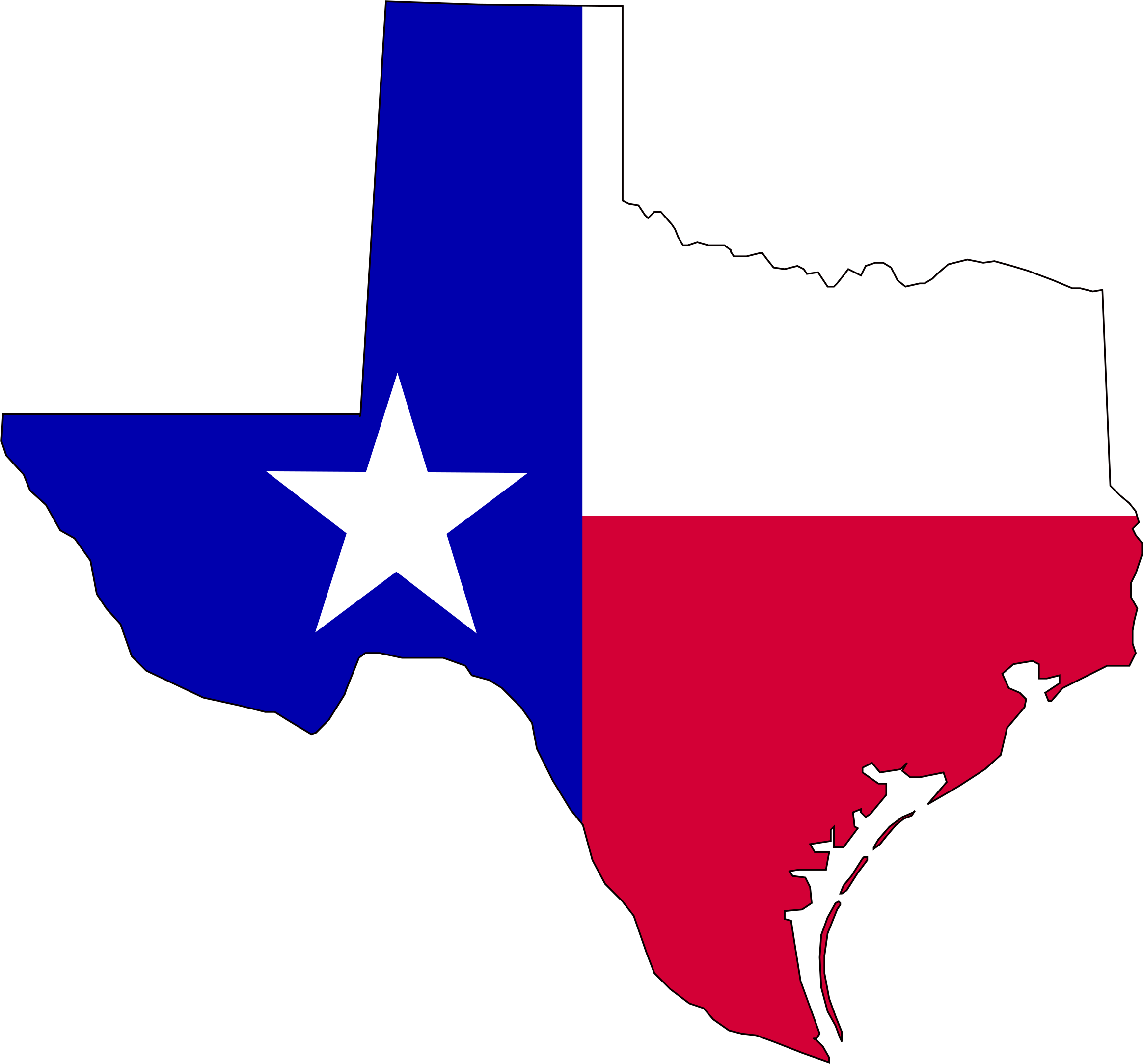 Flag Of Texas In Texas - Texas Won Independence From Mexico (2400x2235)