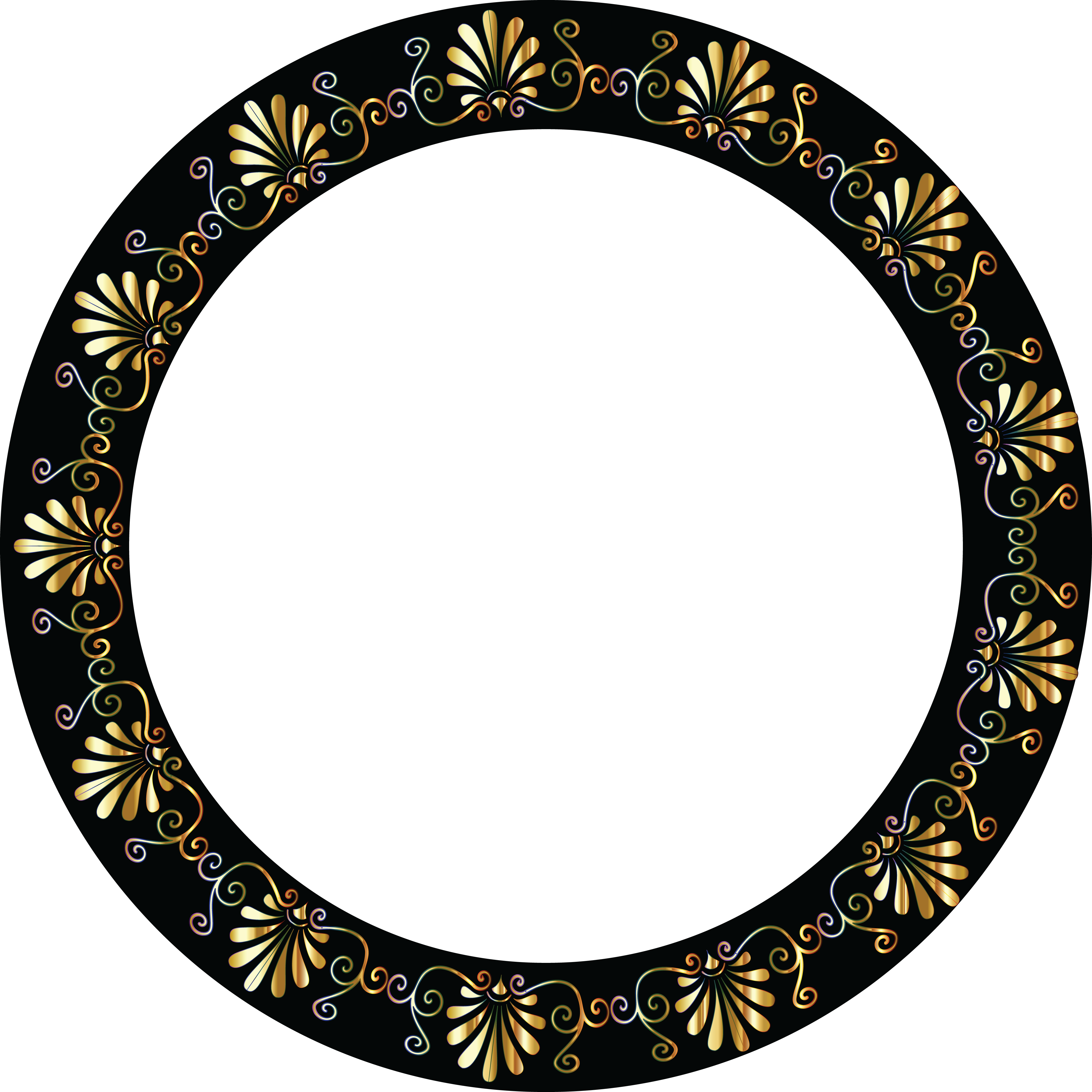 Free Clipart Of A Fancy Greek Vignette Design Frame - Portable Network Graphics (4000x4000)