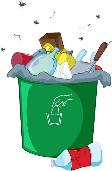 Waste Container Odor Landfill - Rubbish Bin Clipart (600x600)