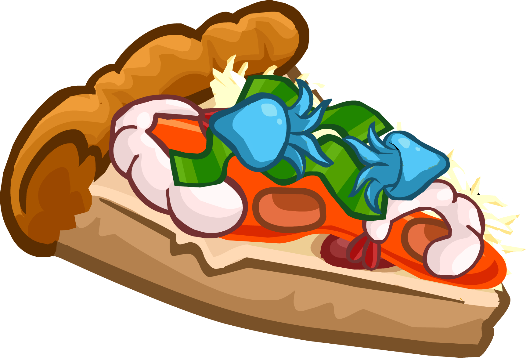 Puffle Care Icons Pizzadeluxe - Candy Pizza Club Penguin (1724x1173)