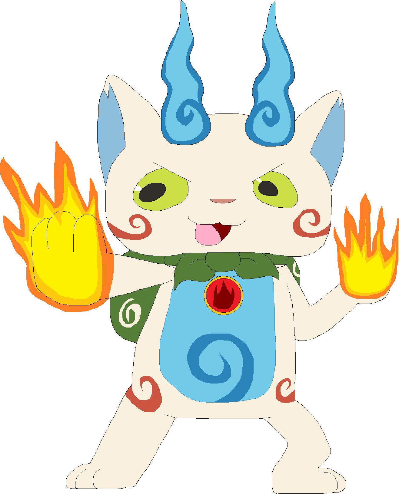 Komasan In Star Cat By Bluecatriolu - Cat (1317x1632)