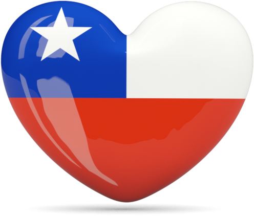 Chile Flag Png Image - Chile Flag Heart Png (640x480)