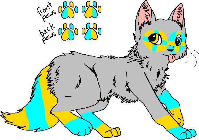 Mythical Cat Adopt By Partneradopts - Splash Kitty Artist (799x508)