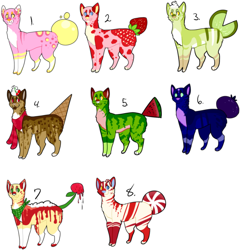 Food Cat Adoptables - Cartoon (894x894)