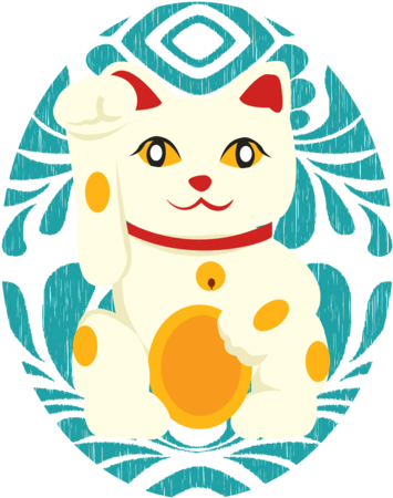 Lucky Cat Onesie - Cartoon (480x480)