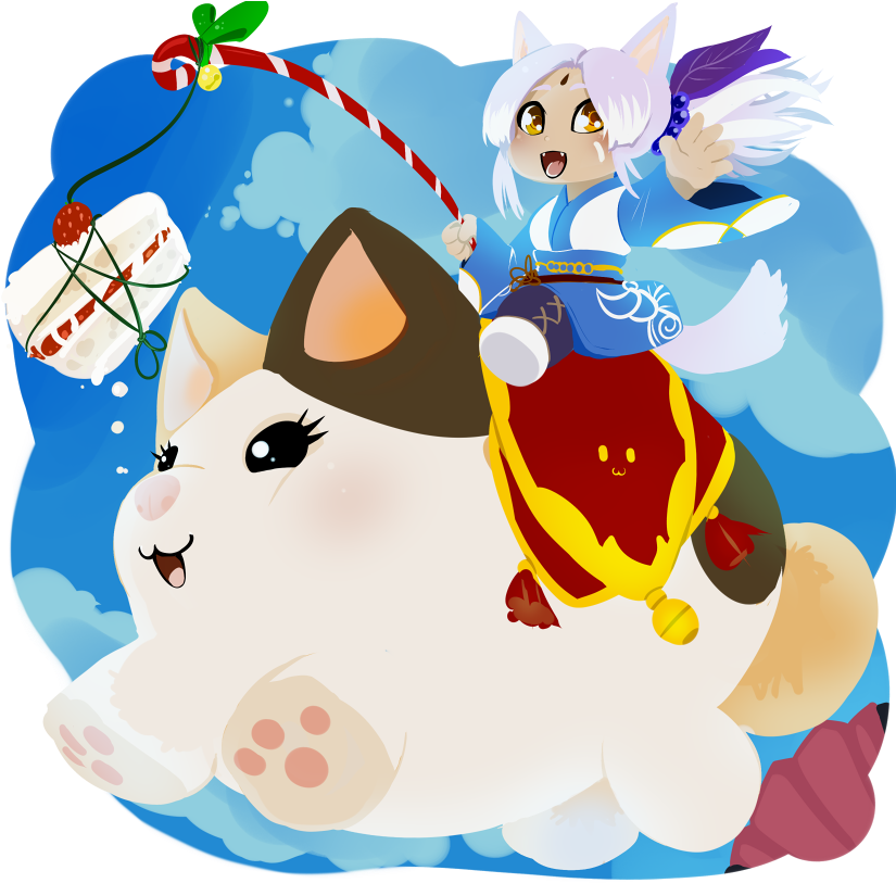 Chi Fat Cat By Drowtales - Ffxiv Fat Cat Mount (825x825)