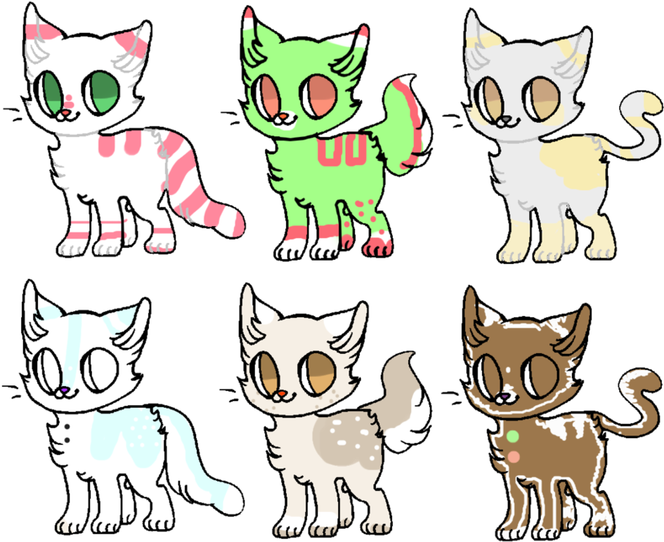 Quick Cat Adopts- 5 Points Each By Jelki - Cartoon (985x812)