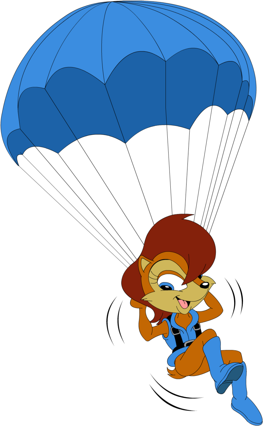 Sonic X-treme Sally Vectorized By Megadaelon - Sonic Skydiving (900x1414)