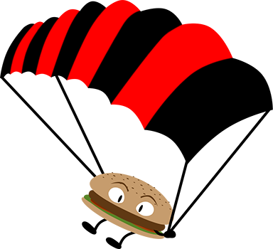 Awesome Food For Awesome People Keep Your Energy Levels - Food Parachute (384x350)