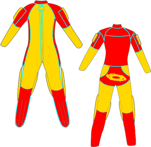 Picture Of Ouragan Fs Jumpsuit - Illustration (551x519)