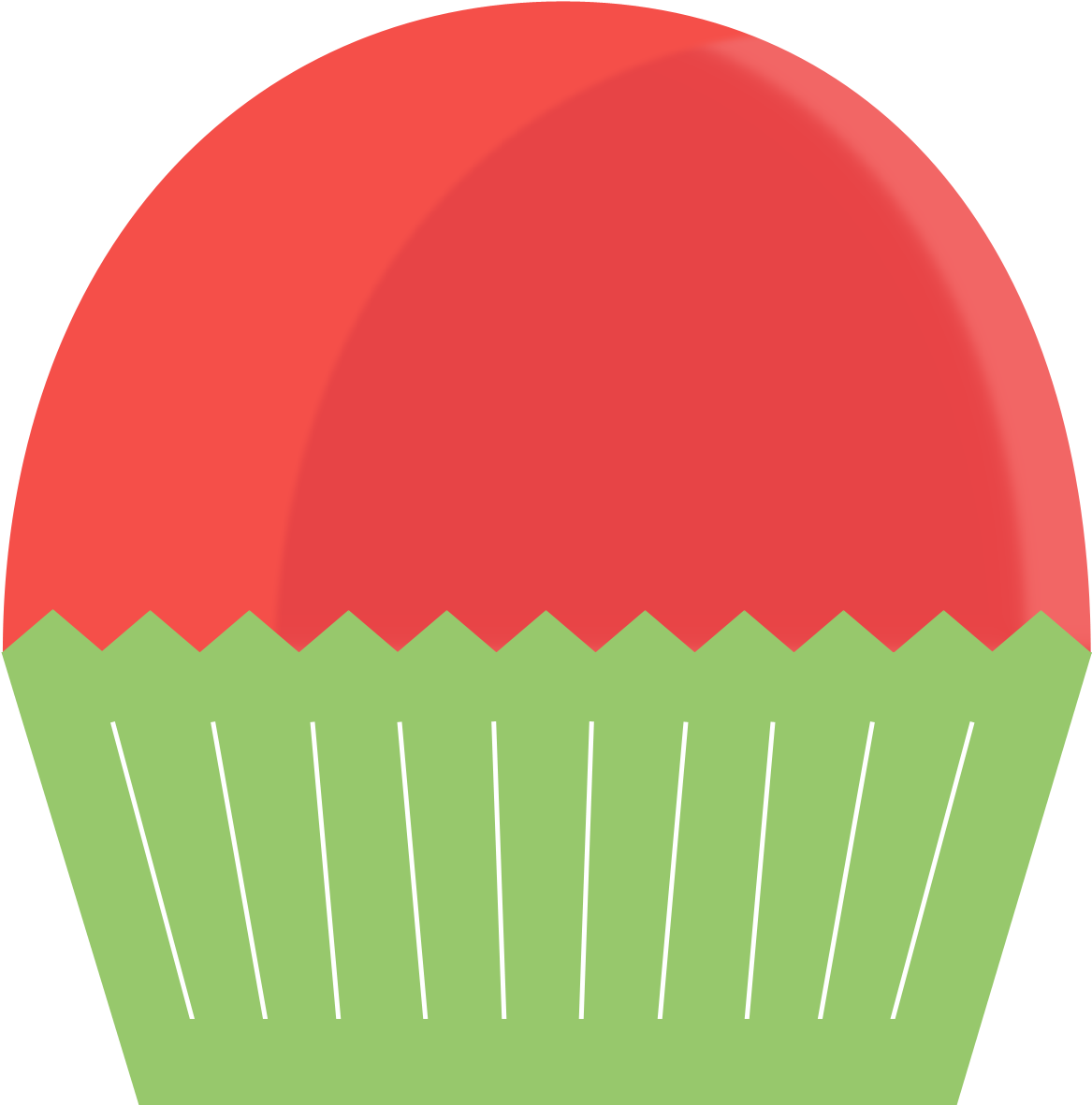Watermelon Clipart Cupcake - Watermelon Cupcake Clipart (1250x1250)