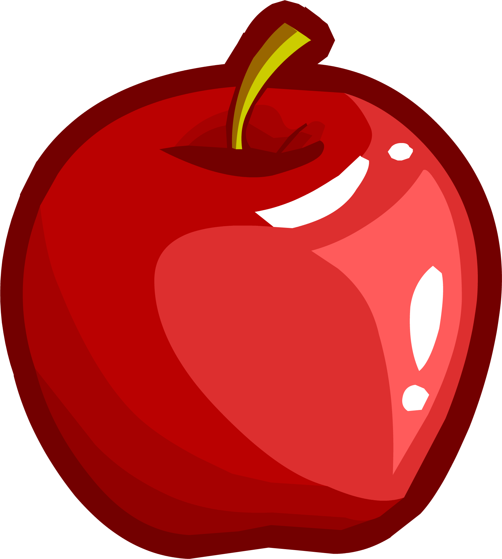 Skate 2014 Emoticons Apple - Manzana En Png (1681x1872)