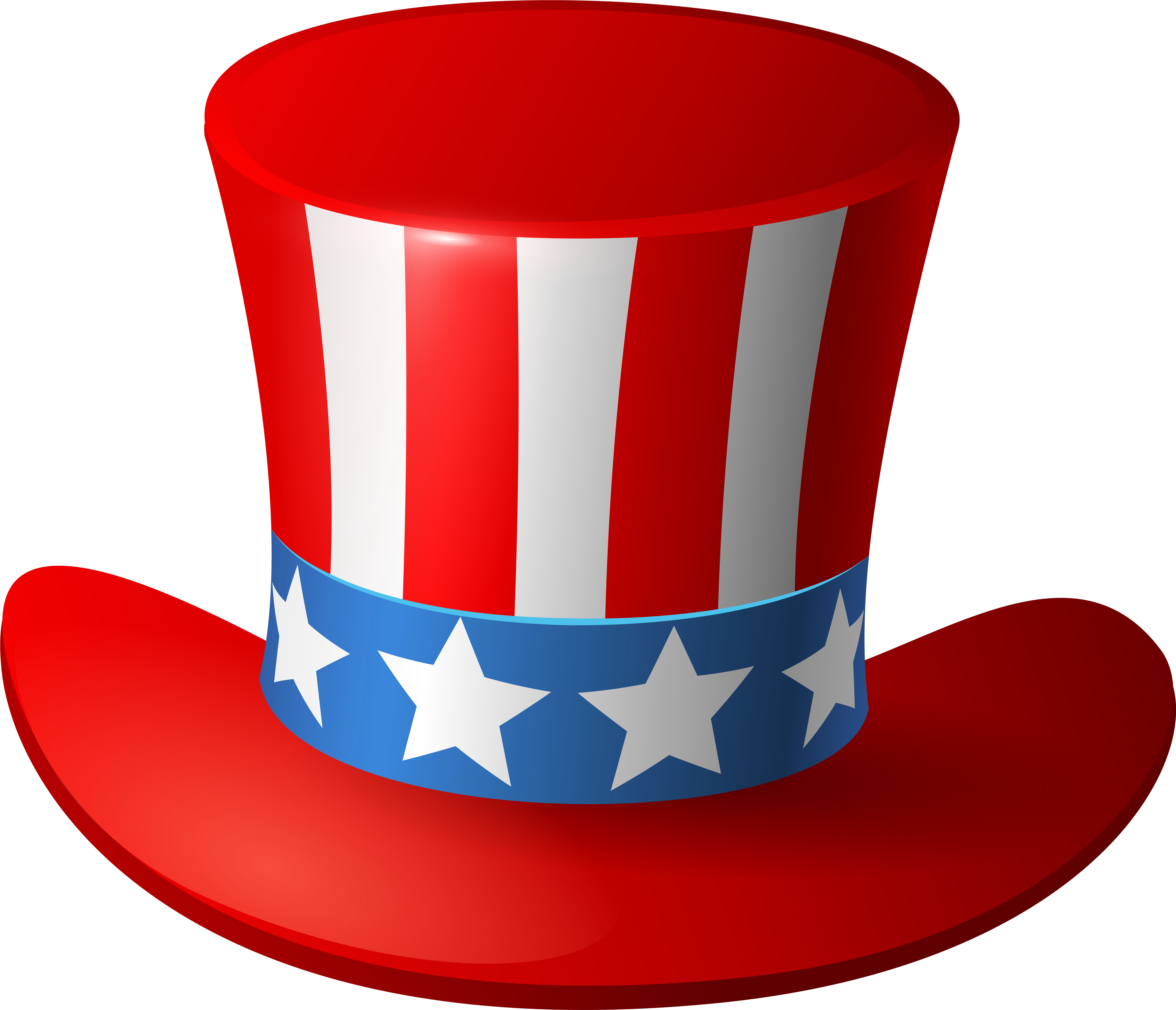 Uncle Sam Clipart Transparent - Uncle Sam Hat Png (6182x5311)