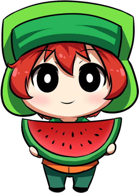 Kyle And A Watermelon By Southparkfantasy - Kyle Broflovski (570x760)