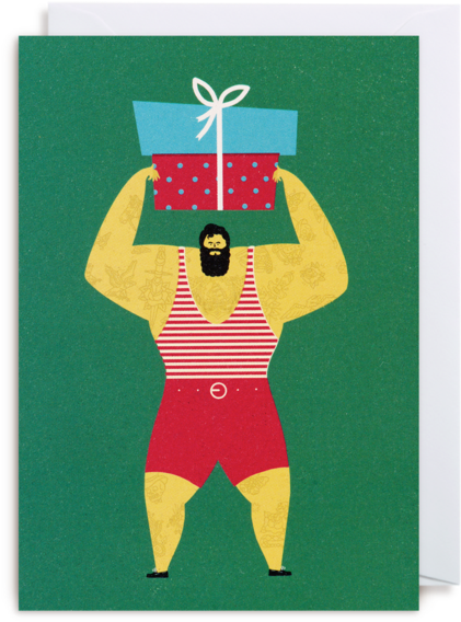 Strongman Greeting Card - Father's Day (560x600)