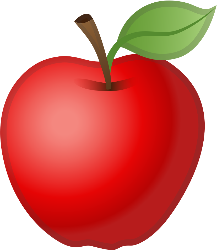 Red Apple Icon - Apfel Emoji (1024x1024)