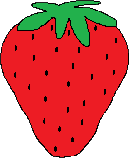 Download The Files Here - Strawberry (431x529)