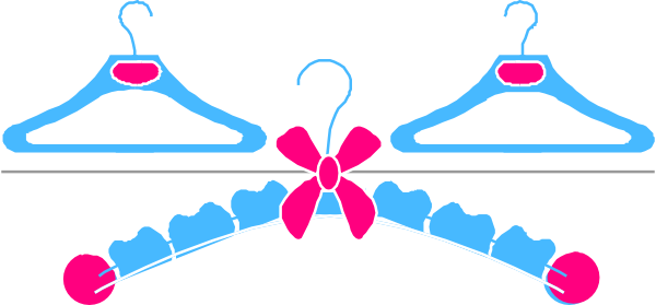 Baby Hanger Clipart (600x279)