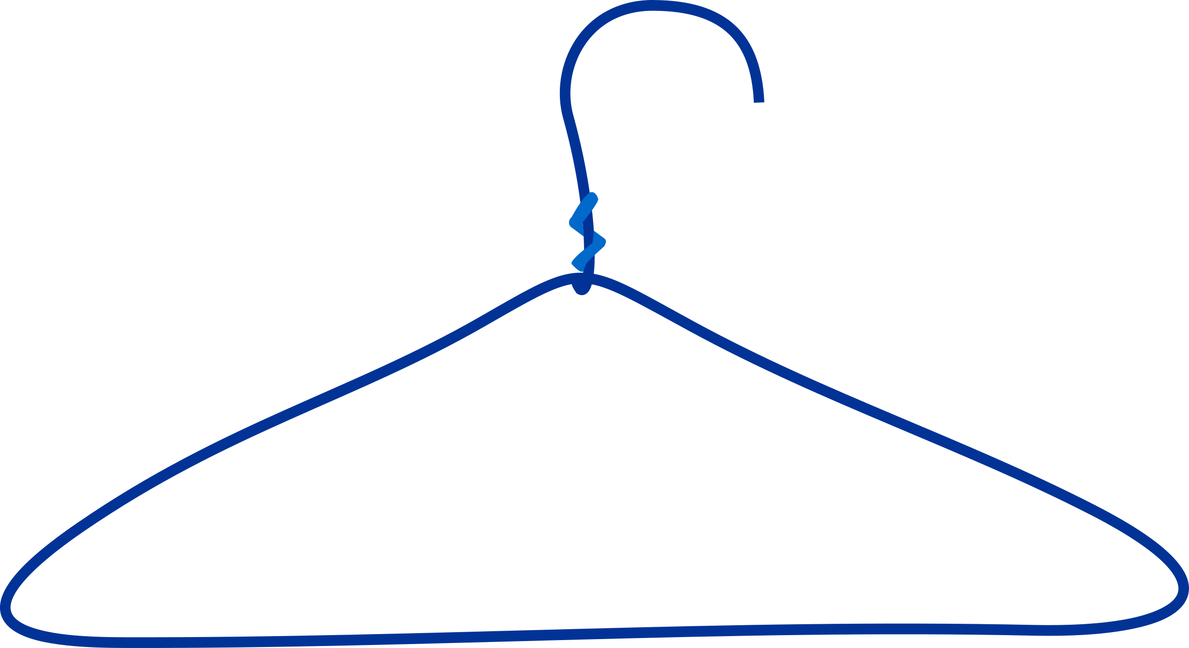 Big Image - Coat Hanger Clip Art (2400x1309)