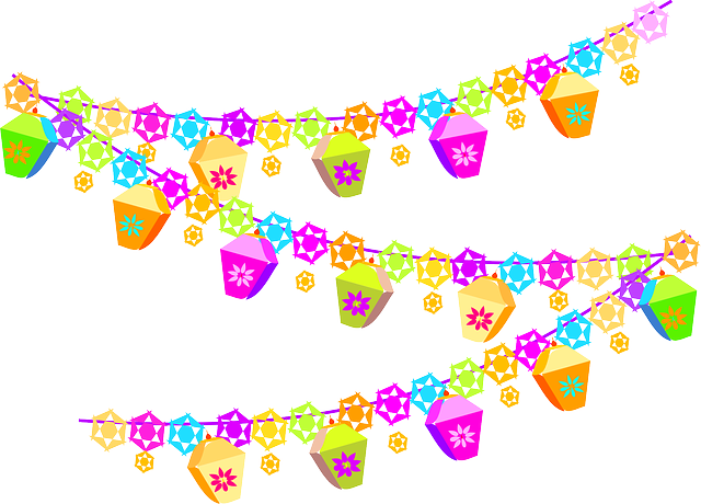 Decorations, Cartoon, Birthday, Christmas, Xmas - Decorations Clipart (640x460)