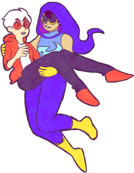 The Superhero Skylark Watches Over The City Of Fuckthis, - Cartoon (500x630)